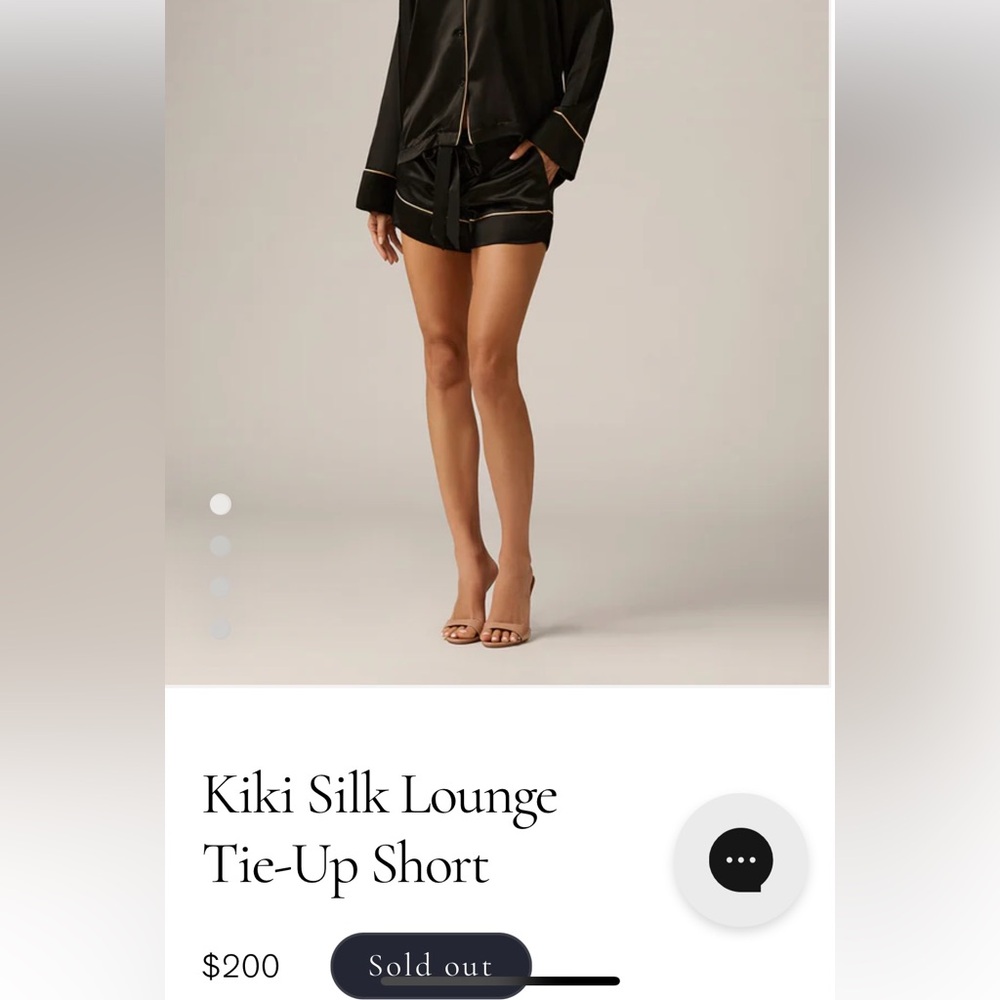 NWT SOLD OUT Kiki De Montparnasse 100% silk sleep shorts.